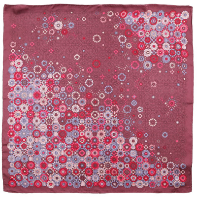 CX1718-08-5 Платок жен. 100%шелк 90x90 FABRETTI