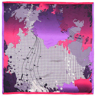 CX1617-26-2 Платок жен. 100%шелк 90x90 FABRETTI