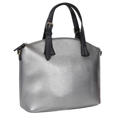 31365B-METALLIC GREY FABRETTI Сумка жен. искусственная кожа