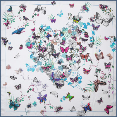 CXKS205-1 Платок жен. 100% шелк 90x90 LEO VENTONI