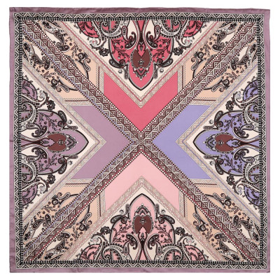 CX1617-30-3 Платок жен. 100%шелк 90x90 FABRETTI
