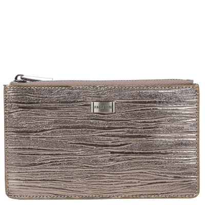 56017-silver stripe FABRETTI Кошелек жен. нат. кожа