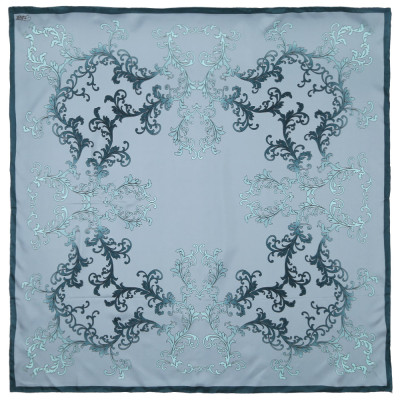 CX1617-37-3 Платок жен. 100%шелк 90x90 FABRETTI