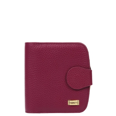 FA002-wine D FABRETTI Кошелек жен. нат. кожа