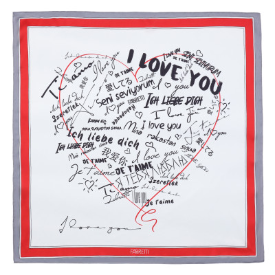 VFV5-4 Платок жен. 100% полиэстер 70x70 FABRETTI