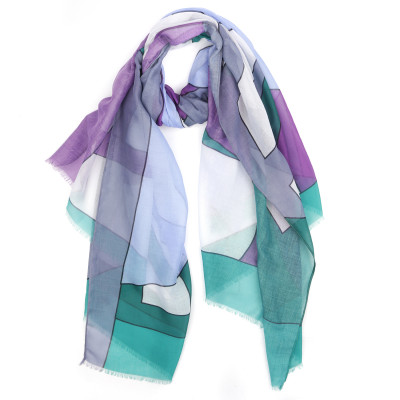 VFZ0014-10 Шарф жен. 100% полиэстер 90x180 FABRETTI