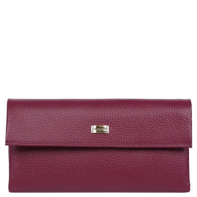 17042401-wine D FABRETTI Кошелек жен. нат. кожа