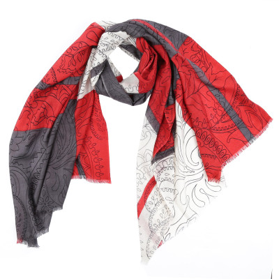 G80004-8 Шарф жен. 100% мерсеризованная шерсть 70x182 LEO VENTONI