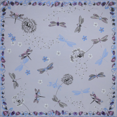 CX193-1 Платок жен. 100% шелк 90x90 LEO VENTONI