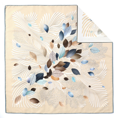 VFV43-13 Платок жен. 100% полиэстер 90x90 FABRETTI