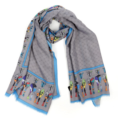 VFZ0034-3 Шарф жен. 100% полиэстер разм.90х180 FABRETTI