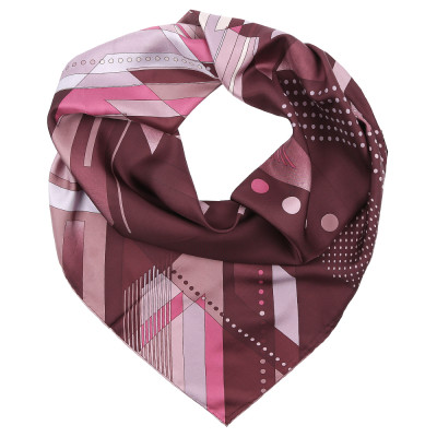 CX1718-05-8 Платок жен. 100%шелк 90x90 Fabretti