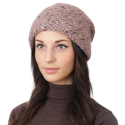 S2018-3-pink Шапка жен. 30%шерсть 20%мохер 10%альпака 10%вискоза 30%полиэстер б/р FABRETTI