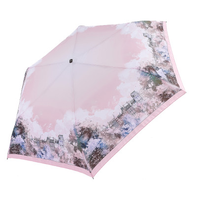 UFL7-5 Зонт жен. Fabretti, автомат, 3 сложения, эпонж, плоская ручка