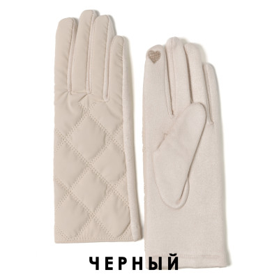 JMF62-2 FABRETTI Перчатки жен. 100% полиэстер;на ладони: 90% полиэстер/10% эластан