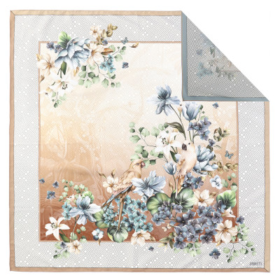 VFV41-13 Платок жен. 100% полиэстер 90x90 FABRETTI