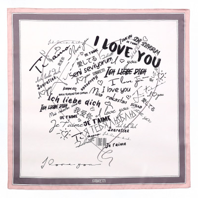 VFV5-13 Платок жен. 100% полиэстер 70x70 FABRETTI