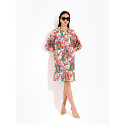 NLTU111-74P FABRETTI Туника женская 100% хлопок