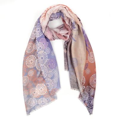 VFZ0032-12 Шарф жен. 100% полиэстер разм.90х180 FABRETTI