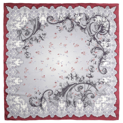 CX1617-23-1 Платок жен. 100%шелк 90x90 LEO VENTONI