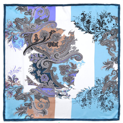 CX1617-28-1 Платок жен. 100%шелк 90x90 FABRETTI