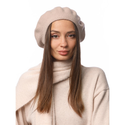 DSR105-5 Fabretti Берет женский 100% шерсть мериноса