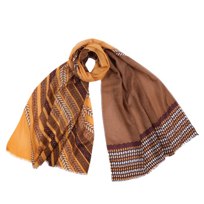 YNNT1522-15 Шарф жен.100%шерсть 70x182 Fabretti