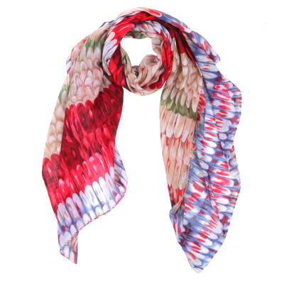 WJ9363-1 Шарф жен. 100%вискоза 90x180 FABRETTI