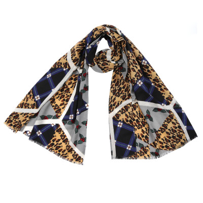 YQ344-1 Шарф жен. 100%шерсть 70х180