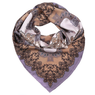 CX1718-06-1 Платок жен. 100%шелк 90x90 Fabretti