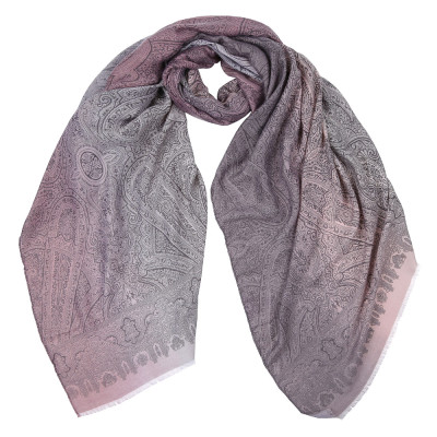 SJ04-3 Шарф жен. 100% вискоза 90x180 FABRETTI