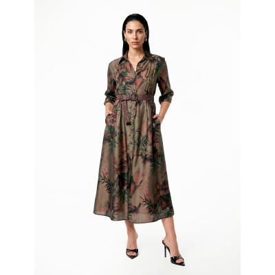 NLDS007-156P FABRETTI Платье женское 80% тенсел, 20% полиамид