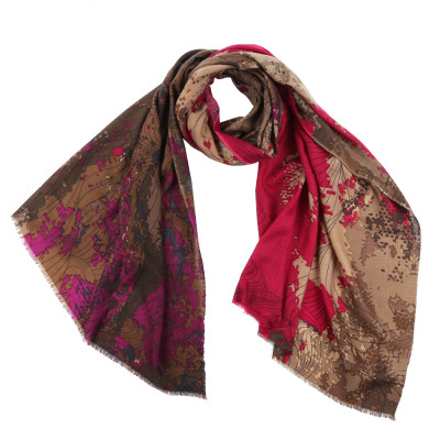 G80011-10 Шарф жен. 100% мерсеризованная шерсть 70x182 LEO VENTONI