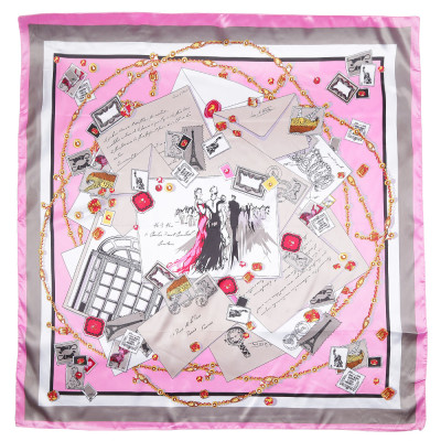 SR18256-2 Платок жен. 100%полиэстер 90x90 FABRETTI