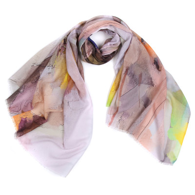 MUS22012-6 Шарф жен. 100% полиэстер 90x180 FABRETTI