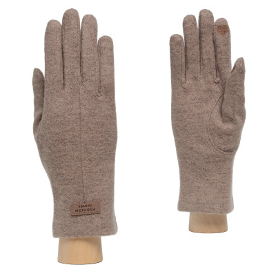 JMF57-12 FABRETTI Перчатки жен. 90% шерсть/10% эластан