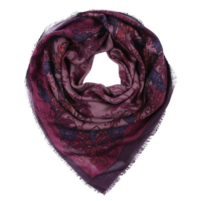 YNNT1516-8 Платок жен. 50% шелк 50%шерсть  111x111 Leo Ventoni