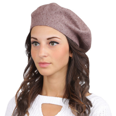 S2017-2-d.beige Берет жен. 30%кашемир 30%шерсть 10%ангора 10%вискоза 20%полиамид б/р FABRETTI