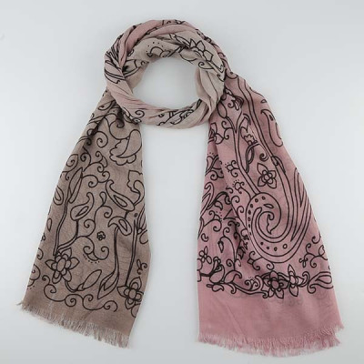 DS2014-002-G Шарф жен. 70%модал30%вискоза 70х184