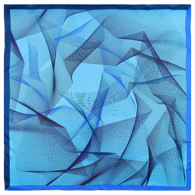 CX1718-12-6 Платок жен. 100%шелк 90x90 FABRETTI