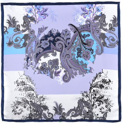 CX1617-28-2 Платок жен. 100%шелк 90x90 FABRETTI