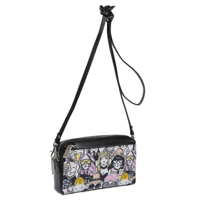 7131N-graffiti-2 FABRETTI Сумка жен. нат. кожа