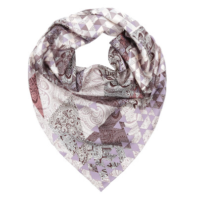 CX1718-15-2 Платок жен. 100%шелк 90x90 Leo Ventoni