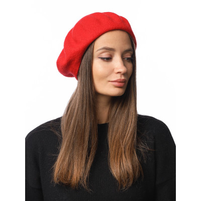 DSR105-4 Fabretti Берет женский 100% шерсть мериноса