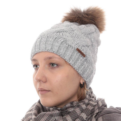 F2015-16-22 Шапка жен. 40%шерсть35%полиакрил25%альпака б/р