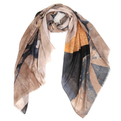 ZS2120905-3 Шарф жен. 100% полиэстер 90x180 FABRETTI
