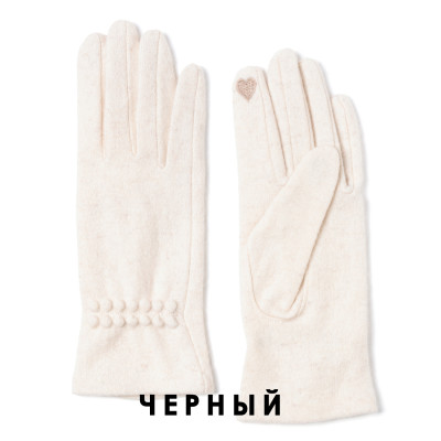JMF69-2 FABRETTI Перчатки жен. 90% шерсть/10% эластан 