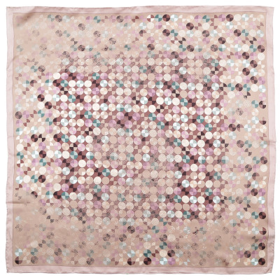 CX1718-07-3 Платок жен. 100%шелк 90x90 Fabretti