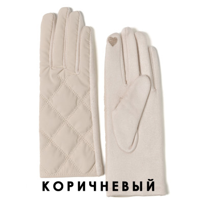 JMF62-12 FABRETTI Перчатки жен. 100% полиэстер;на ладони: 90% полиэстер/10% эластан
