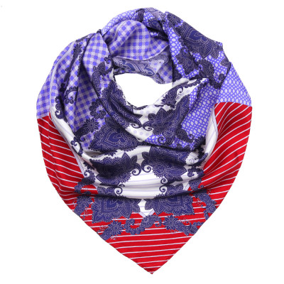 CX1617-29-6 Платок жен. 100%шелк 90x90 FABRETTI